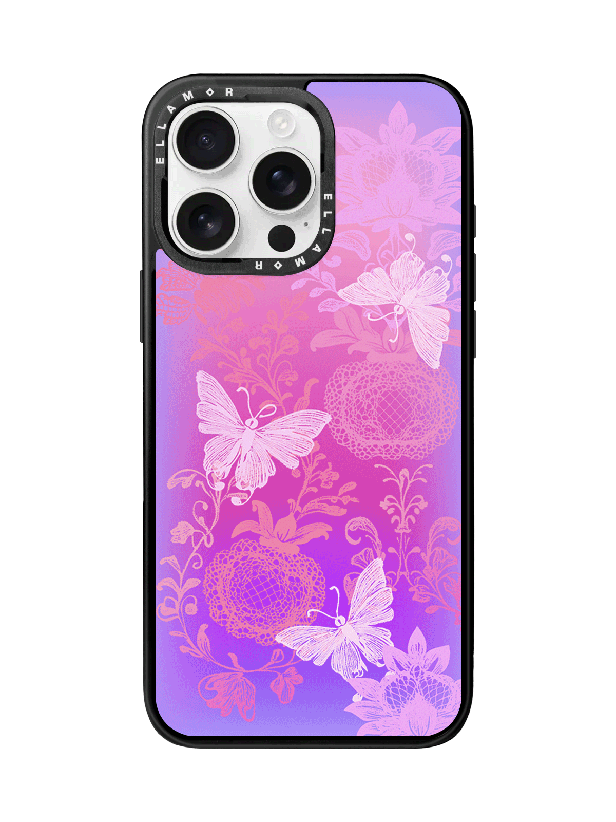 Silhouette of Floral Radiance